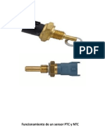Funcionamiento de Un Sensor PTC y NTC