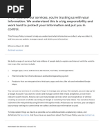 Google Privacy Policy en Us PDF