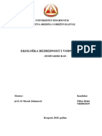 Seminarski Rad - Milan Brkić - Ekološka Bezbednosti I Vodni Resursi PDF