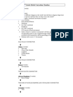 9TH Grade Global Curriculum Timeline