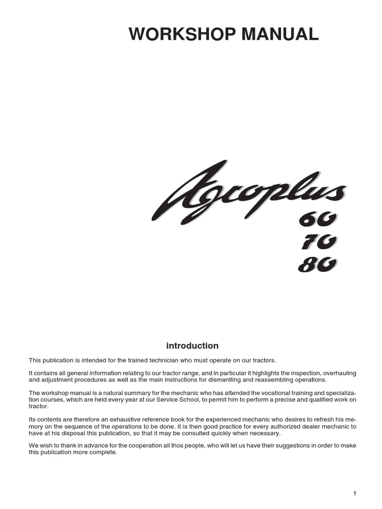 Deutz Fahr Agroplus 60 70 80 Repair Manual Pdf Pdf Transmission Mechanics Clutch