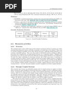 2.2 Research Activities: Table 2.1