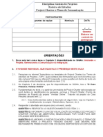 Aula 04 - Roteiro de Estudos Project Charter e Plano de Comunicao