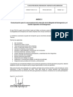 Conformación Brigada de Emergencias - Concocatoria PDF