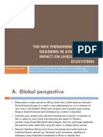 The New Phenomenon of Land Grabbing in Africa and Its Impact On Livelihoods and Ecosystems