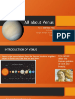 All About Venus: Name: Santiago Peña 5 Grade 5B Colegio Bilingue Richmond Science