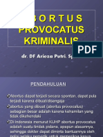 Abortus Provocatus Kriminalis