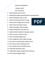 Soal Kalimat Transitif Dan Intransitif