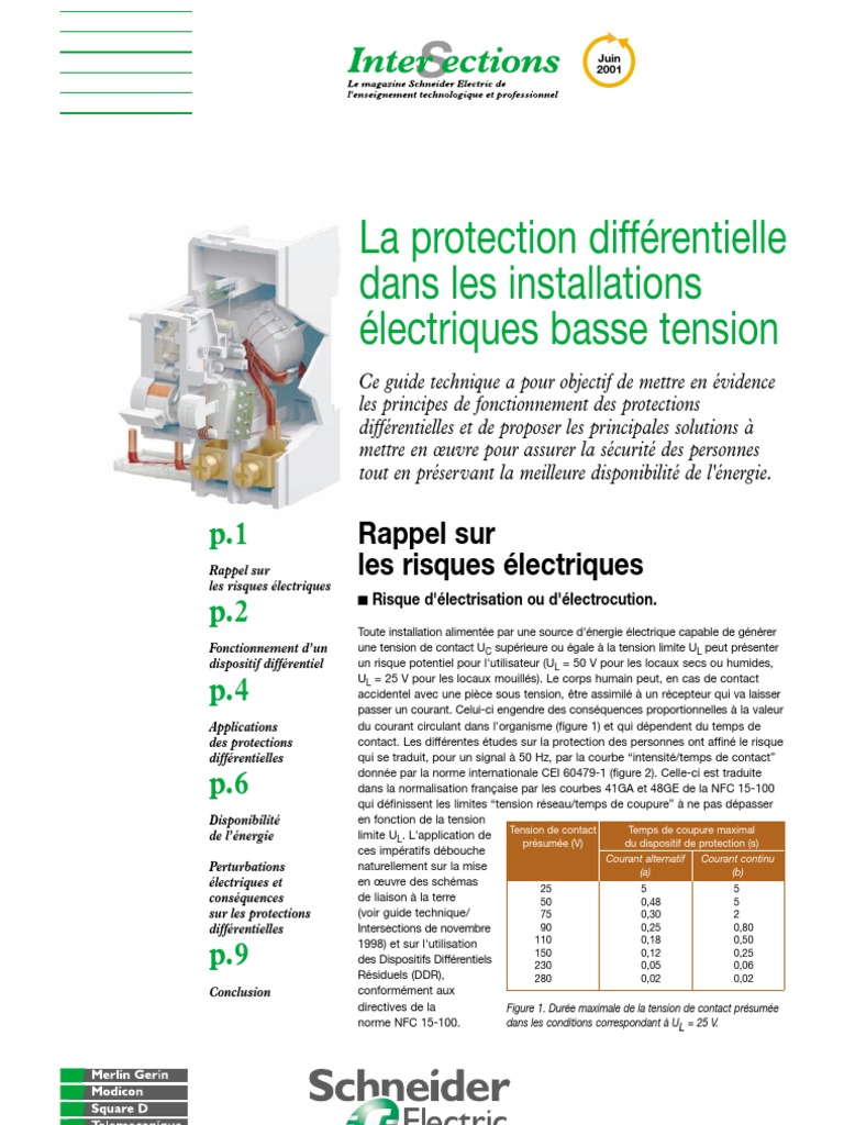 Dispositif De Protection Différentiel à L origine De L installation Protectdifferentiel | PDF | Filtre (électronique) | Réseau électrique