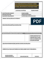 Product Deviation Form Policy