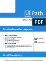 Excel Automation Agenda