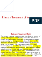 Primary Treatment of Wastewater - 13