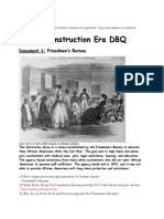 Reconstruction Era DBQ: Document 1: Freedmen's Bureau