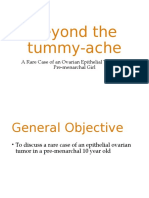 Beyond The Tummy-Ache: A Rare Case of An Ovarian Epithelial Tumor in A Pre-Menarchal Girl