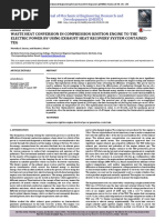 Waste Heat Conversion in Compression Ignition Engine To The Electric Power by Using Exhaust Heat Recovery System Contained TEG