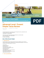 Advanced Level - Present Simple Tense Review - Learn English