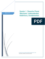 Sesión 1. Derecho Penal Mexicano: Antecedentes Históricos y Fundamentos