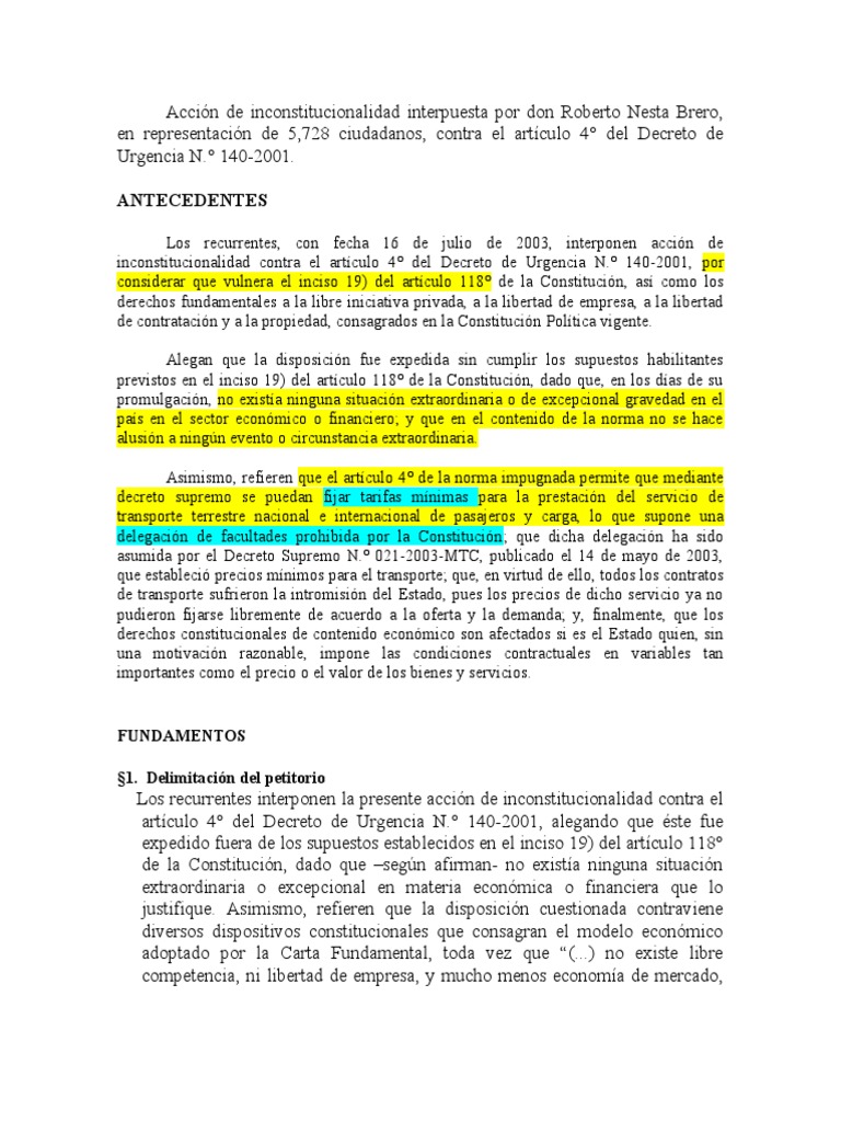Sentencia TC | PDF | Estado de bienestar | Democracia