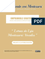 CCM - Letras de Lija Montessori - Vocales PDF