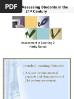 Lesson 1 Assessing Students in The 21 Century: Assessment of Learning 2 Harby Nanad