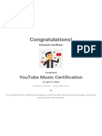 YouTube Music Certification - Google