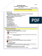 Safety Data Sheet: 1 Identification of The Substance/mixture and of The Company/ Undertaking
