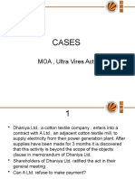 Cases: MOA, Ultra Vires Acts