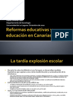 La Situación Educativa en Canarias