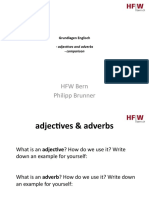 English Basics: adjectives, adverbs and comparison
