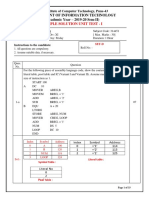 Sample Solutions Unit Test 1 For Set A, B, C and D