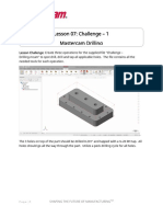 01 - Mastercam 2D Mill - Challenge Assignment - Lesson 7 PDF