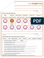 How To Tell The Time Worksheet