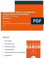 Introducing Babok v3 Whats New PDF