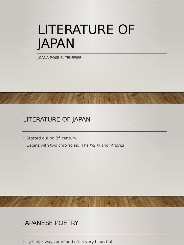 Literature of Japan | PDF