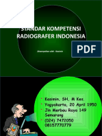 STANDAR KOMPETENSI RADIOGRAFER INDONESIA. 1