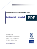Logistica Portuaria y Comodalida - Gabriel Perez - Cepal PDF