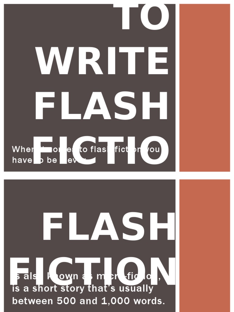 Tips for Writing Flash Fiction | PDF | Poetry | Classics