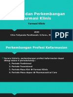 Pertemuan Ke-1 Sejarah Dan Perkembangan Farmasi Klinis