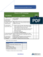 Check List Donning Doffing PPE PDF