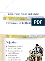 Leadership Skills and Styles