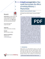 Iverson 2014-A Depth-Averaged Debris-Flow Model That Includes The Effects of Evolving Dilatancy