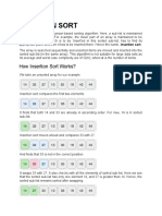 How Insertion Sort Works?