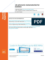 Large Scale Phononic Metamaterials For Seismic Isolation: Articles You May Be Interested in