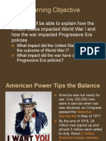 Us Involvement Effects of Wwi