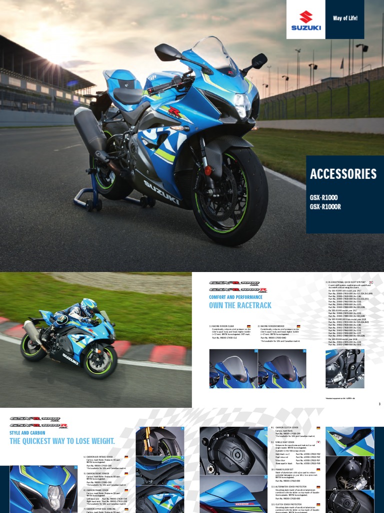 Accessoires GSX-R1000