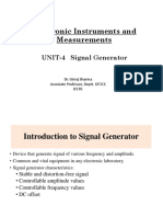 Electronic Instruments and Measurements: UNIT-4 Signal Generator