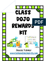 Class Dojo Rewards Kit Editable