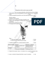 K.C.S.E BIOLOGY 1995 BIOLOGY 231/1 Questions Section A (20 MKS)