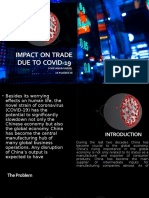 Impact  on  trade due  to  covid-19