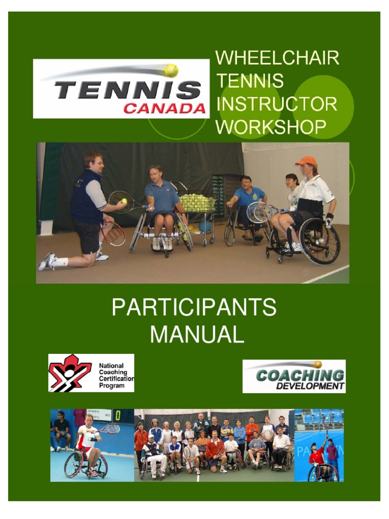 Wheelchair Tennis Coaching Manual PDF Wheelchair Sports